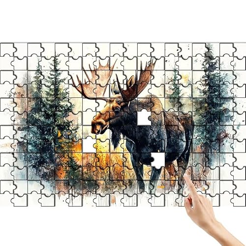 Puzzle 500 Teile Baum, REH Puzzle Erwachsene, Lernspiele für Ganze Familie, Unmögliche Herausfordern Spielzeug Set, Bunter Spaß Set mit Box für Room Wall Decor Kreative Geschenke für Frauen X-8 Puzzle 500 Teile Baum, REH Puzzle Erwachsene, Lernspiele für Ganze Familie, Unmögliche Herausfordern Spielzeug Set, Bunter Spaß Set mit Box für Room Wall Decor Kreative Geschenke für Frauen X-8 von Feionnug