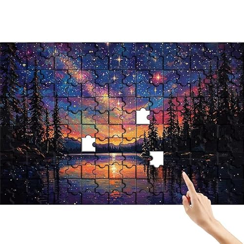 Puzzle 500 Teile Baum, Sternenhimmel Puzzle Erwachsene, Lernspiele für Ganze Familie, Unmögliche Herausfordern Spielzeug, Bunter Legespiel Spaß Set mit Box für Room Wall Decor Geschenke für Frauen E-8 Puzzle 500 Teile Baum, Sternenhimmel Puzzle Erwachsene, Lernspiele für Ganze Familie, Unmögliche Herausfordern Spielzeug, Bunter Legespiel Spaß Set mit Box für Room Wall Decor Geschenke für Frauen E-8 von Feionnug