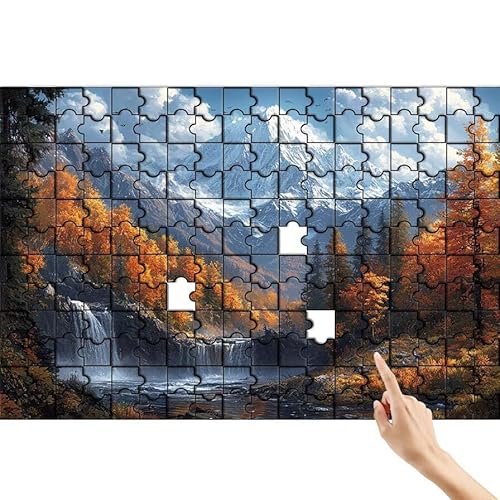 Puzzle 500 Teile Berg, Fallen Puzzle Erwachsene, Lernspiele für Ganze Familie, Unmögliche Herausfordern Spielzeug, Bunter Spaß Set mit Box für Room Wall Decor Kreative Geschenke für Frauen R-4 von Feionnug