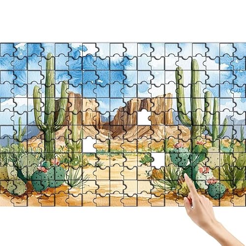Puzzle 500 Teile Berg, Kaktus Puzzle Erwachsene, Lernspiele für Ganze Familie, Unmögliche Herausfordern Spielzeug, Bunter Spaß Set mit Box für Room Wall Decor Kreative Geschenke für Frauen L-3 Puzzle 500 Teile Berg, Kaktus Puzzle Erwachsene, Lernspiele für Ganze Familie, Unmögliche Herausfordern Spielzeug, Bunter Spaß Set mit Box für Room Wall Decor Kreative Geschenke für Frauen L-3 von Feionnug