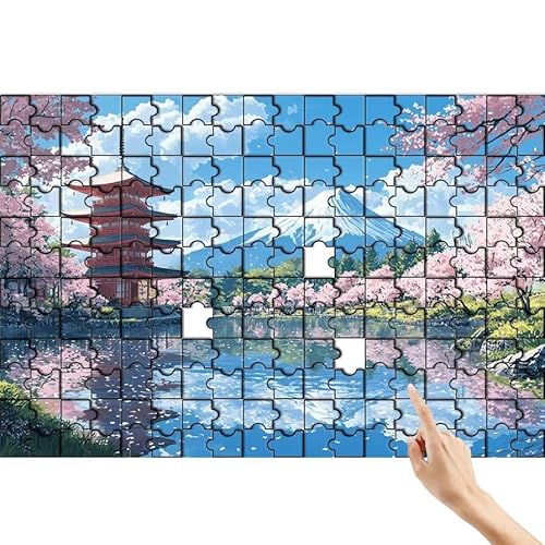 Puzzle 500 Teile Berg, See Puzzle Erwachsene, Lernspiele für Ganze Familie, Unmögliche Herausfordern Spielzeug Set, Bunter Spaß Set mit Box für Room Wall Decor Kreative Geschenke für Frauen B-7 von Feionnug