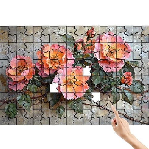 Puzzle 500 Teile Blume, Anlage Puzzle Erwachsene, Lernspiele für Ganze Familie, Unmögliche Herausfordern Spielzeug, Bunter Spaß Set mit Box für Room Wall Decor Kreative Geschenke für Frauen M-0 Puzzle 500 Teile Blume, Anlage Puzzle Erwachsene, Lernspiele für Ganze Familie, Unmögliche Herausfordern Spielzeug, Bunter Spaß Set mit Box für Room Wall Decor Kreative Geschenke für Frauen M-0 von Feionnug