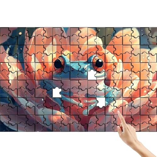 Puzzle 500 Teile Blume, Frosch Puzzle Erwachsene, Lernspiele für Ganze Familie, Unmögliche Herausfordern Spielzeug, Bunter Spaß Set mit Box für Room Wall Decor Kreative Geschenke für Frauen J-6 Puzzle 500 Teile Blume, Frosch Puzzle Erwachsene, Lernspiele für Ganze Familie, Unmögliche Herausfordern Spielzeug, Bunter Spaß Set mit Box für Room Wall Decor Kreative Geschenke für Frauen J-6 von Feionnug
