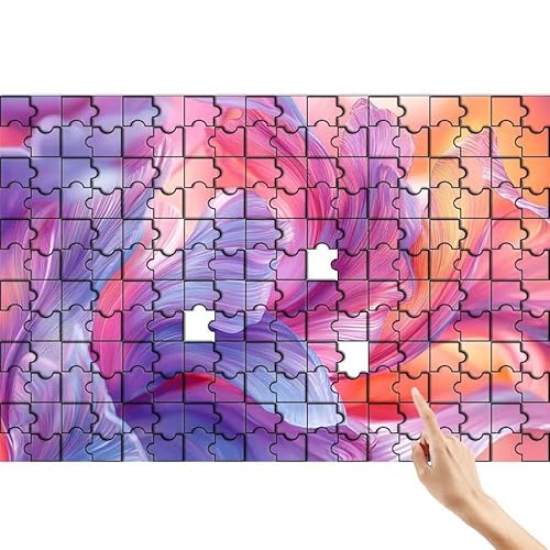 Puzzle 500 Teile Blume, Traum Puzzle Erwachsene, Lernspiele für Ganze Familie, Unmögliche Herausfordern Spielzeug, Bunter Spaß Set mit Box für Room Wall Decor Kreative Geschenke für Frauen V-5 von Feionnug
