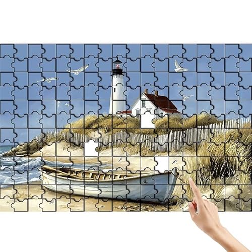 Puzzle 500 Teile Boot, Leuchtturm Puzzle Erwachsene, Lernspiele für Ganze Familie, Unmögliche Herausfordern Spielzeug, Bunter Legespiel Spaß Set mit Box für Room Wall Decor Geschenke für Frauen M-6 Puzzle 500 Teile Boot, Leuchtturm Puzzle Erwachsene, Lernspiele für Ganze Familie, Unmögliche Herausfordern Spielzeug, Bunter Legespiel Spaß Set mit Box für Room Wall Decor Geschenke für Frauen M-6 von Feionnug