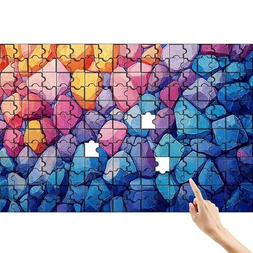 Puzzle 500 Teile Bunt, Traum Puzzle Erwachsene, Lernspiele für Ganze Familie, Unmögliche Herausfordern Spielzeug Set, Bunter Spaß Set mit Box für Room Wall Decor Kreative Geschenke für Frauen J-1 von Feionnug