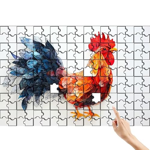 Puzzle 500 Teile Huhn, Abstrakt Puzzle Erwachsene, Lernspiele für Ganze Familie, Unmögliche Herausfordern Spielzeug, Bunter Spaß Set mit Box für Room Wall Decor Kreative Geschenke für Frauen L-3 Puzzle 500 Teile Huhn, Abstrakt Puzzle Erwachsene, Lernspiele für Ganze Familie, Unmögliche Herausfordern Spielzeug, Bunter Spaß Set mit Box für Room Wall Decor Kreative Geschenke für Frauen L-3 von Feionnug