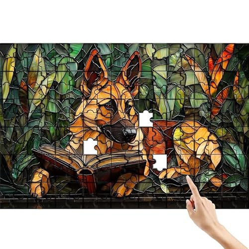 Puzzle 500 Teile Hund, Abstrakt Puzzle Erwachsene, Lernspiele für Ganze Familie, Unmögliche Herausfordern Spielzeug, Bunter Spaß Set mit Box für Room Wall Decor Kreative Geschenke für Frauen W-8 Puzzle 500 Teile Hund, Abstrakt Puzzle Erwachsene, Lernspiele für Ganze Familie, Unmögliche Herausfordern Spielzeug, Bunter Spaß Set mit Box für Room Wall Decor Kreative Geschenke für Frauen W-8 von Feionnug