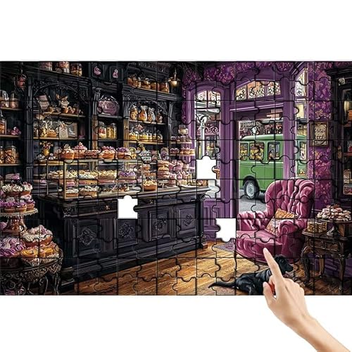 Puzzle 500 Teile Hund, Nachtisch Puzzle Erwachsene, Lernspiele für Ganze Familie, Unmögliche Herausfordern Spielzeug, Bunter Spaß Set mit Box für Room Wall Decor Kreative Geschenke für Frauen X-1 Puzzle 500 Teile Hund, Nachtisch Puzzle Erwachsene, Lernspiele für Ganze Familie, Unmögliche Herausfordern Spielzeug, Bunter Spaß Set mit Box für Room Wall Decor Kreative Geschenke für Frauen X-1 von Feionnug