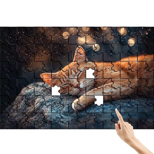 Puzzle 500 Teile Katze, Tier Puzzle Erwachsene, Lernspiele für Ganze Familie, Unmögliche Herausfordern Spielzeug Set, Bunter Spaß Set mit Box für Room Wall Decor Kreative Geschenke für Frauen H-2 von Feionnug