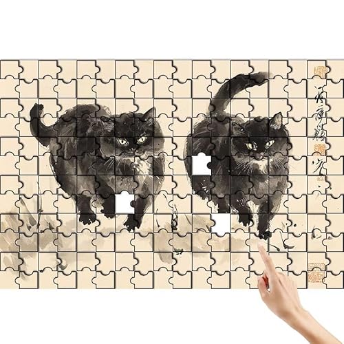 Puzzle 500 Teile Katze, Tier Puzzle Erwachsene, Lernspiele für Ganze Familie, Unmögliche Herausfordern Spielzeug Set, Bunter Spaß Set mit Box für Room Wall Decor Kreative Geschenke für Frauen Z-5 Puzzle 500 Teile Katze, Tier Puzzle Erwachsene, Lernspiele für Ganze Familie, Unmögliche Herausfordern Spielzeug Set, Bunter Spaß Set mit Box für Room Wall Decor Kreative Geschenke für Frauen Z-5 von Feionnug