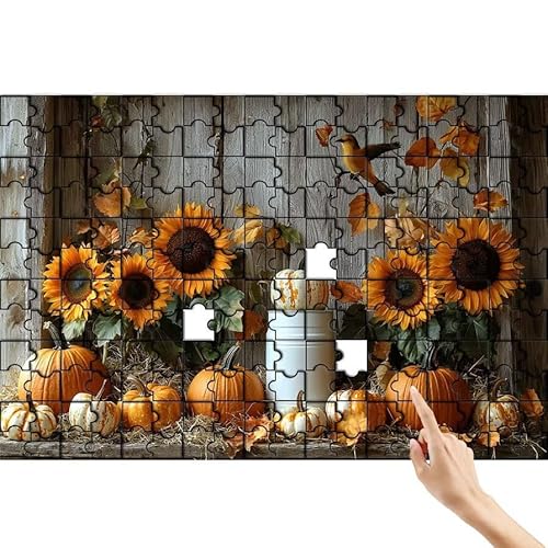 Puzzle 500 Teile Kürbis, Sonnenblume Puzzle Erwachsene, Lernspiele für Ganze Familie, Unmögliche Herausfordern Spielzeug, Bunter Legespiel Spaß Set mit Box für Room Wall Decor Geschenke für Frauen Y-7 Puzzle 500 Teile Kürbis, Sonnenblume Puzzle Erwachsene, Lernspiele für Ganze Familie, Unmögliche Herausfordern Spielzeug, Bunter Legespiel Spaß Set mit Box für Room Wall Decor Geschenke für Frauen Y-7 von Feionnug