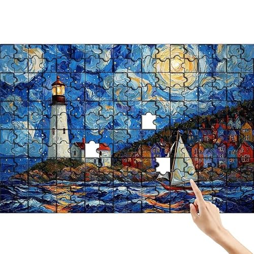 Puzzle 500 Teile Leuchtturm, Abstrakt Puzzle Erwachsene, Lernspiele für Ganze Familie, Unmögliche Herausfordern Spielzeug, Bunter Spaß Set mit Box für Room Wall Decor Kreative Geschenke für Frauen D-4 Puzzle 500 Teile Leuchtturm, Abstrakt Puzzle Erwachsene, Lernspiele für Ganze Familie, Unmögliche Herausfordern Spielzeug, Bunter Spaß Set mit Box für Room Wall Decor Kreative Geschenke für Frauen D-4 von Feionnug