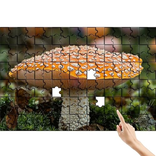 Puzzle 500 Teile Pilz, Tier Puzzle Erwachsene, Lernspiele für Ganze Familie, Unmögliche Herausfordern Spielzeug Set, Bunter Spaß Set mit Box für Room Wall Decor Kreative Geschenke für Frauen X-6 von Feionnug