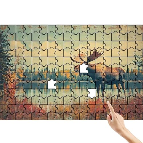Puzzle 500 Teile REH, Landschaft Puzzle Erwachsene, Lernspiele für Ganze Familie, Unmögliche Herausfordern Spielzeug, Bunter Spaß Set mit Box für Room Wall Decor Kreative Geschenke für Frauen X-9 Puzzle 500 Teile REH, Landschaft Puzzle Erwachsene, Lernspiele für Ganze Familie, Unmögliche Herausfordern Spielzeug, Bunter Spaß Set mit Box für Room Wall Decor Kreative Geschenke für Frauen X-9 von Feionnug