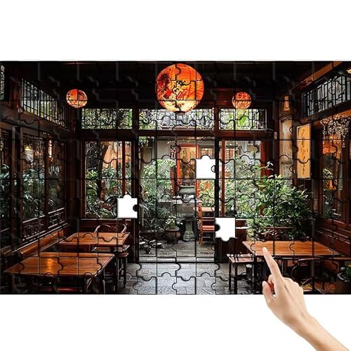 Puzzle 500 Teile Retro, Anlage Puzzle Erwachsene, Lernspiele für Ganze Familie, Unmögliche Herausfordern Spielzeug, Bunter Spaß Set mit Box für Room Wall Decor Kreative Geschenke für Frauen C-9 von Feionnug