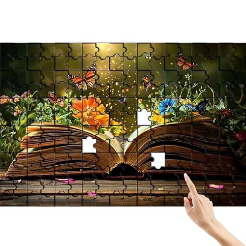 Puzzle 500 Teile Schmetterling, Buch Puzzle Erwachsene, Lernspiele für Ganze Familie, Unmögliche Herausfordern Spielzeug, Bunter Legespiel Spaß Set mit Box für Room Wall Decor Geschenke für Frauen C-0 Puzzle 500 Teile Schmetterling, Buch Puzzle Erwachsene, Lernspiele für Ganze Familie, Unmögliche Herausfordern Spielzeug, Bunter Legespiel Spaß Set mit Box für Room Wall Decor Geschenke für Frauen C-0 von Feionnug