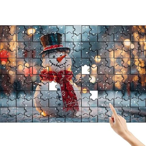 Puzzle 500 Teile Schneemann, Landschaft Puzzle Erwachsene, Lernspiele für Ganze Familie, Unmögliche Herausfordern Spielzeug, Bunter Spaß Set mit Box für Room Wall Decor Geschenke für Frauen N-7 Puzzle 500 Teile Schneemann, Landschaft Puzzle Erwachsene, Lernspiele für Ganze Familie, Unmögliche Herausfordern Spielzeug, Bunter Spaß Set mit Box für Room Wall Decor Geschenke für Frauen N-7 von Feionnug