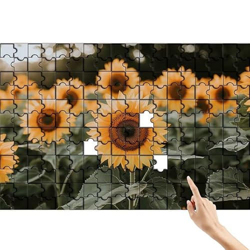 Puzzle 500 Teile Sonnenblume, Blume Puzzle Erwachsene, Lernspiele für Ganze Familie, Unmögliche Herausfordern Spielzeug, Bunter Legespiel Spaß Set mit Box für Room Wall Decor Geschenke für Frauen N-2 Puzzle 500 Teile Sonnenblume, Blume Puzzle Erwachsene, Lernspiele für Ganze Familie, Unmögliche Herausfordern Spielzeug, Bunter Legespiel Spaß Set mit Box für Room Wall Decor Geschenke für Frauen N-2 von Feionnug