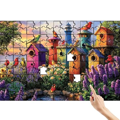 Puzzle 500 Teile Vogel, Blume Puzzle Erwachsene, Lernspiele für Ganze Familie, Unmögliche Herausfordern Spielzeug, Bunter Spaß Set mit Box für Room Wall Decor Kreative Geschenke für Frauen M-2 Puzzle 500 Teile Vogel, Blume Puzzle Erwachsene, Lernspiele für Ganze Familie, Unmögliche Herausfordern Spielzeug, Bunter Spaß Set mit Box für Room Wall Decor Kreative Geschenke für Frauen M-2 von Feionnug