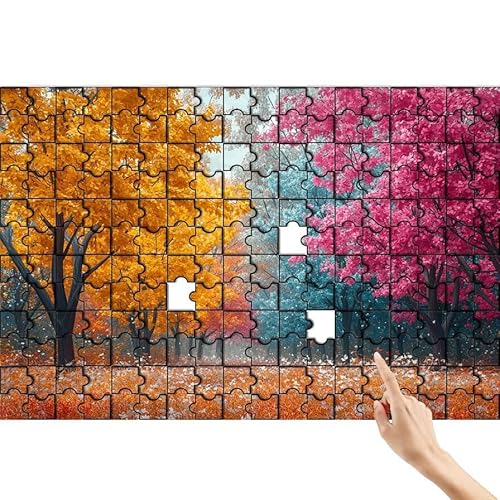 Puzzle 90 Teile Baum, Bunt Puzzle Erwachsene, Lernspiele für Ganze Familie, Unmögliche Herausfordern Spielzeug Set, Bunter Spaß Set mit Box für Room Wall Decor Kreative Geschenke für Frauen R-8 Puzzle 90 Teile Baum, Bunt Puzzle Erwachsene, Lernspiele für Ganze Familie, Unmögliche Herausfordern Spielzeug Set, Bunter Spaß Set mit Box für Room Wall Decor Kreative Geschenke für Frauen R-8 von Feionnug