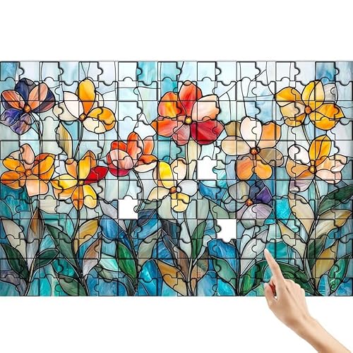 Puzzle 90 Teile Blume, Abstrakt Puzzle Erwachsene, Lernspiele für Ganze Familie, Unmögliche Herausfordern Spielzeug, Bunter Spaß Set mit Box für Room Wall Decor Kreative Geschenke für Frauen I-1 Puzzle 90 Teile Blume, Abstrakt Puzzle Erwachsene, Lernspiele für Ganze Familie, Unmögliche Herausfordern Spielzeug, Bunter Spaß Set mit Box für Room Wall Decor Kreative Geschenke für Frauen I-1 von Feionnug