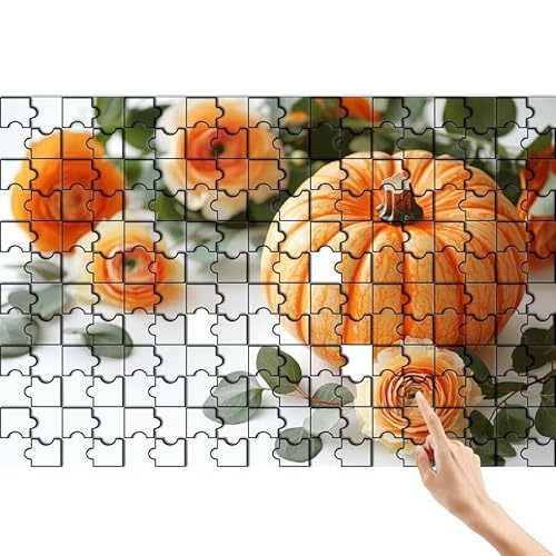 Puzzle 90 Teile Blume, Kürbis Puzzle Erwachsene, Lernspiele für Ganze Familie, Unmögliche Herausfordern Spielzeug, Bunter Spaß Set mit Box für Room Wall Decor Kreative Geschenke für Frauen F-2 Puzzle 90 Teile Blume, Kürbis Puzzle Erwachsene, Lernspiele für Ganze Familie, Unmögliche Herausfordern Spielzeug, Bunter Spaß Set mit Box für Room Wall Decor Kreative Geschenke für Frauen F-2 von Feionnug