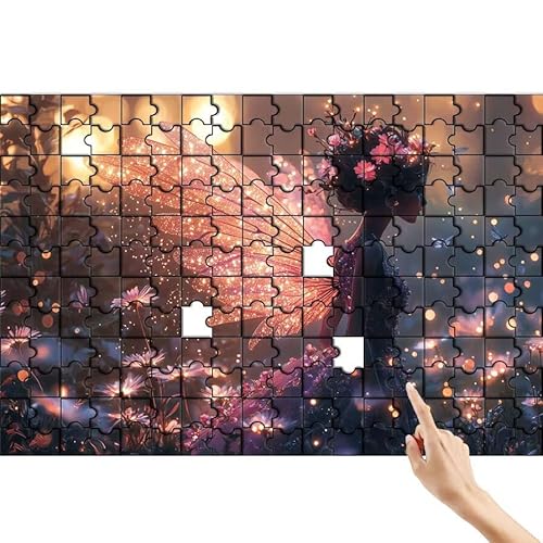 Puzzle 90 Teile Elf, Mädchen Puzzle Erwachsene, Lernspiele für Ganze Familie, Unmögliche Herausfordern Spielzeug Set, Bunter Spaß Set mit Box für Room Wall Decor Kreative Geschenke für Frauen V-2 Puzzle 90 Teile Elf, Mädchen Puzzle Erwachsene, Lernspiele für Ganze Familie, Unmögliche Herausfordern Spielzeug Set, Bunter Spaß Set mit Box für Room Wall Decor Kreative Geschenke für Frauen V-2 von Feionnug