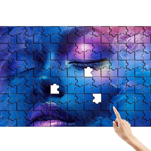 Puzzle 90 Teile Frau, Traum Puzzle Erwachsene, Lernspiele für Ganze Familie, Unmögliche Herausfordern Spielzeug Set, Bunter Spaß Set mit Box für Room Wall Decor Kreative Geschenke für Frauen X-8 von Feionnug