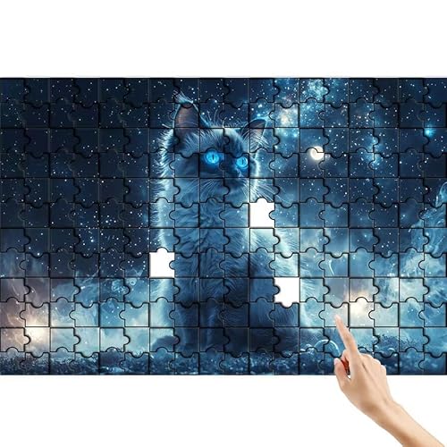 Puzzle 90 Teile Katze, Cool Puzzle Erwachsene, Lernspiele für Ganze Familie, Unmögliche Herausfordern Spielzeug Set, Bunter Spaß Set mit Box für Room Wall Decor Kreative Geschenke für Frauen W-4 Puzzle 90 Teile Katze, Cool Puzzle Erwachsene, Lernspiele für Ganze Familie, Unmögliche Herausfordern Spielzeug Set, Bunter Spaß Set mit Box für Room Wall Decor Kreative Geschenke für Frauen W-4 von Feionnug