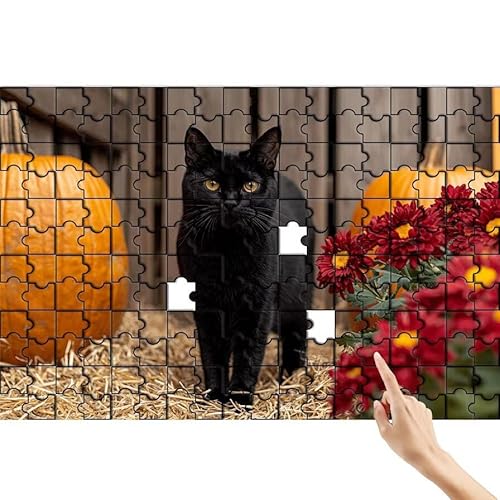 Puzzle 90 Teile Katze, Kürbis Puzzle Erwachsene, Lernspiele für Ganze Familie, Unmögliche Herausfordern Spielzeug, Bunter Spaß Set mit Box für Room Wall Decor Kreative Geschenke für Frauen N-9 Puzzle 90 Teile Katze, Kürbis Puzzle Erwachsene, Lernspiele für Ganze Familie, Unmögliche Herausfordern Spielzeug, Bunter Spaß Set mit Box für Room Wall Decor Kreative Geschenke für Frauen N-9 von Feionnug