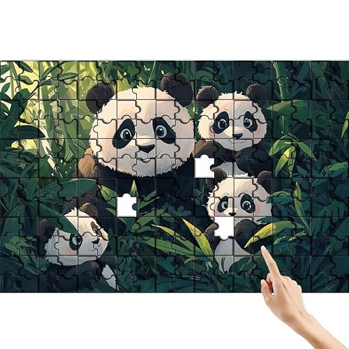 Puzzle 90 Teile Panda, Niedlich Puzzle Erwachsene, Lernspiele für Ganze Familie, Unmögliche Herausfordern Spielzeug, Bunter Spaß Set mit Box für Room Wall Decor Kreative Geschenke für Frauen N-3 Puzzle 90 Teile Panda, Niedlich Puzzle Erwachsene, Lernspiele für Ganze Familie, Unmögliche Herausfordern Spielzeug, Bunter Spaß Set mit Box für Room Wall Decor Kreative Geschenke für Frauen N-3 von Feionnug