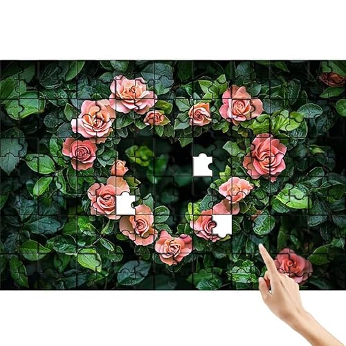 Puzzle 90 Teile Rose, Liebe Puzzle Erwachsene, Lernspiele für Ganze Familie, Unmögliche Herausfordern Spielzeug Set, Bunter Spaß Set mit Box für Room Wall Decor Kreative Geschenke für Frauen Y-8 Puzzle 90 Teile Rose, Liebe Puzzle Erwachsene, Lernspiele für Ganze Familie, Unmögliche Herausfordern Spielzeug Set, Bunter Spaß Set mit Box für Room Wall Decor Kreative Geschenke für Frauen Y-8 von Feionnug