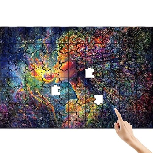 Puzzle 90 Teile Schönheit, Anlage Puzzle Erwachsene, Lernspiele für Ganze Familie, Unmögliche Herausfordern Spielzeug, Bunter Legespiel Spaß Set mit Box für Room Wall Decor Geschenke für Frauen E-6 Puzzle 90 Teile Schönheit, Anlage Puzzle Erwachsene, Lernspiele für Ganze Familie, Unmögliche Herausfordern Spielzeug, Bunter Legespiel Spaß Set mit Box für Room Wall Decor Geschenke für Frauen E-6 von Feionnug