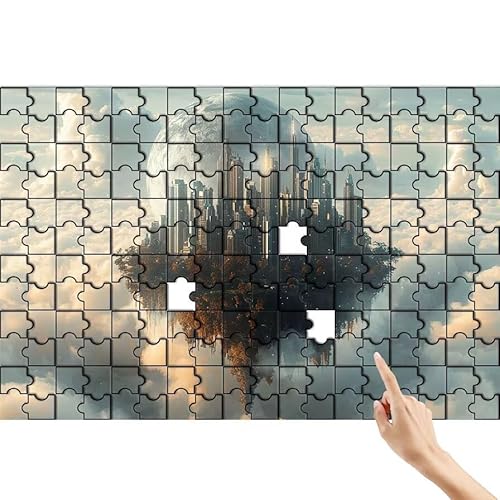 Puzzle 90 Teile Wolke, Schloss Puzzle Erwachsene, Lernspiele für Ganze Familie, Unmögliche Herausfordern Spielzeug, Bunter Spaß Set mit Box für Room Wall Decor Kreative Geschenke für Frauen C-9 Puzzle 90 Teile Wolke, Schloss Puzzle Erwachsene, Lernspiele für Ganze Familie, Unmögliche Herausfordern Spielzeug, Bunter Spaß Set mit Box für Room Wall Decor Kreative Geschenke für Frauen C-9 von Feionnug