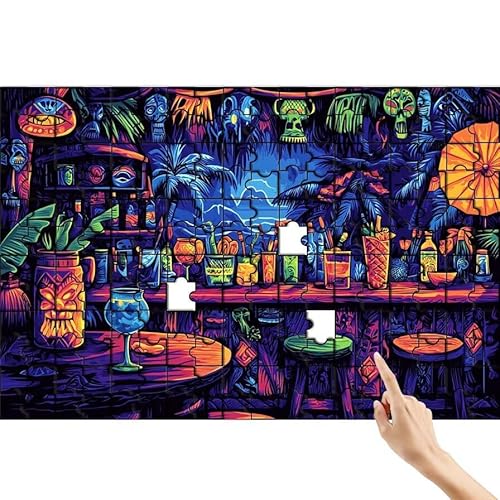 Puzzle 90 Teile Zimmer, Tasse Puzzle Erwachsene, Lernspiele für Ganze Familie, Unmögliche Herausfordern Spielzeug, Bunter Spaß Set mit Box für Room Wall Decor Kreative Geschenke für Frauen J-0 von Feionnug
