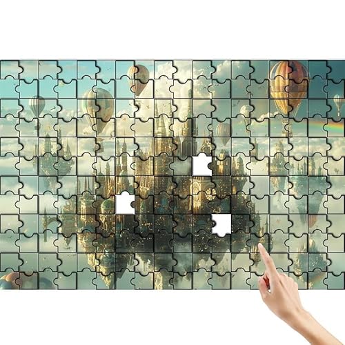Schloss Puzzle 300 Teile Erwachsene, Heißluftballon Klassische Puzzles Bastelset Erwachsene, Buntes Lustiges Lernspiele, Herausforderung Spielzeug mit Box für Home Wall Decor Geschenke für Männer Z-4 Schloss Puzzle 300 Teile Erwachsene, Heißluftballon Klassische Puzzles Bastelset Erwachsene, Buntes Lustiges Lernspiele, Herausforderung Spielzeug mit Box für Home Wall Decor Geschenke für Männer Z-4 von Feionnug