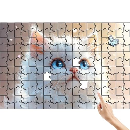 Schmetterling Puzzle 1000 Teile Erwachsene, Katze Klassische Puzzles Bastelset Erwachsene, Buntes Lustiges Lernspiele, Herausforderung Spielzeug mit Box für Home Wall Decor Geschenke für Männer N-9 von Feionnug