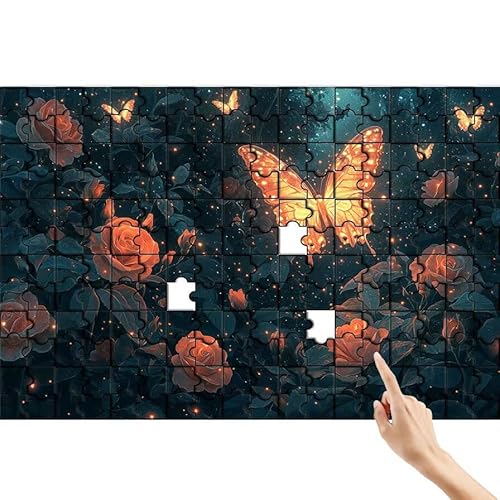 Schmetterling Puzzle 1000 Teile Erwachsene, Rose Klassische Puzzles Bastelset Erwachsene, Buntes und Lustiges Lernspiele, Herausforderung Spielzeug mit Box für Home Wall Decor Geschenke für Männer R-8 Schmetterling Puzzle 1000 Teile Erwachsene, Rose Klassische Puzzles Bastelset Erwachsene, Buntes und Lustiges Lernspiele, Herausforderung Spielzeug mit Box für Home Wall Decor Geschenke für Männer R-8 von Feionnug