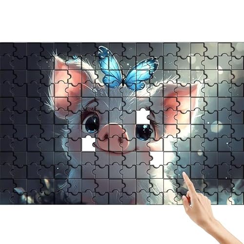 Schmetterling Puzzle 1000 Teile Erwachsene, Schwein Klassische Puzzles Bastelset Erwachsene, Buntes Lustiges Lernspiele, Herausforderung Spielzeug mit Box für Home Wall Decor Geschenke für Männer E-3 Schmetterling Puzzle 1000 Teile Erwachsene, Schwein Klassische Puzzles Bastelset Erwachsene, Buntes Lustiges Lernspiele, Herausforderung Spielzeug mit Box für Home Wall Decor Geschenke für Männer E-3 von Feionnug