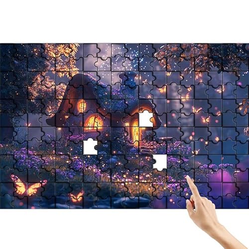 Schmetterling Puzzle 300 Teile Erwachsene, Baum Klassische Puzzles Bastelset Erwachsene, Buntes und Lustiges Lernspiele, Herausforderung Spielzeug mit Box für Home Wall Decor Geschenke für Männer I-1 von Feionnug