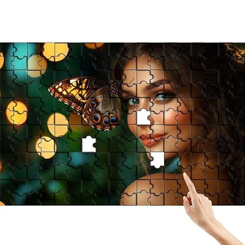 Schmetterling Puzzle 300 Teile Erwachsene, Frau Klassische Puzzles Bastelset Erwachsene, Buntes und Lustiges Lernspiele, Herausforderung Spielzeug mit Box für Home Wall Decor Geschenke für Männer P-0 von Feionnug