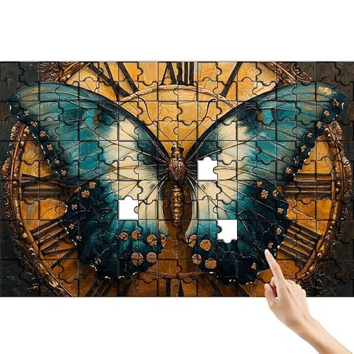 Schmetterling Puzzle 300 Teile Erwachsene, Tier Klassische Puzzles Bastelset Erwachsene, Buntes und Lustiges Lernspiele, Herausforderung Spielzeug mit Box für Home Wall Decor Geschenke für Männer Y-9 von Feionnug