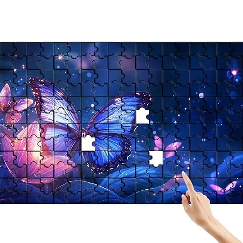 Schmetterling Puzzle 300 Teile Erwachsene, Tier Klassische Puzzles Bastelset Erwachsene, Buntes und Lustiges Lernspiele, Herausforderung Spielzeug mit Box für Home Wall Decor Geschenke für Männer B-9 von Feionnug