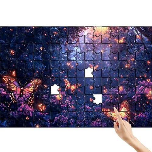 Schmetterling Puzzle 500 Teile Erwachsene, Traum Klassische Puzzles Bastelset Erwachsene, Buntes und Lustiges Lernspiele, Herausforderung Spielzeug mit Box für Home Wall Decor Geschenke für Männer L-3 von Feionnug
