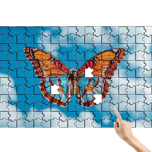 Schmetterling Puzzle 90 Teile Erwachsene, Wolke Klassische Puzzles Bastelset Erwachsene, Buntes und Lustiges Lernspiele, Herausforderung Spielzeug mit Box für Home Wall Decor Geschenke für Männer T-0 Schmetterling Puzzle 90 Teile Erwachsene, Wolke Klassische Puzzles Bastelset Erwachsene, Buntes und Lustiges Lernspiele, Herausforderung Spielzeug mit Box für Home Wall Decor Geschenke für Männer T-0 von Feionnug
