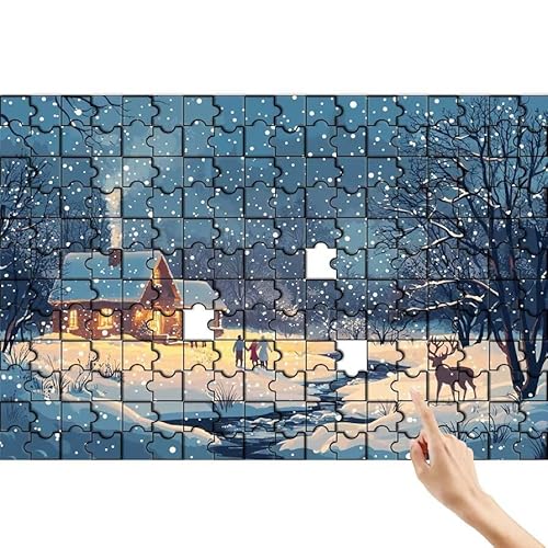 Schnee Puzzle 500 Teile Erwachsene, Landschaft Klassische Puzzles Bastelset Erwachsene, Buntes und Lustiges Lernspiele, Herausforderung Spielzeug mit Box für Home Wall Decor Geschenke für Männer B-4 Schnee Puzzle 500 Teile Erwachsene, Landschaft Klassische Puzzles Bastelset Erwachsene, Buntes und Lustiges Lernspiele, Herausforderung Spielzeug mit Box für Home Wall Decor Geschenke für Männer B-4 von Feionnug