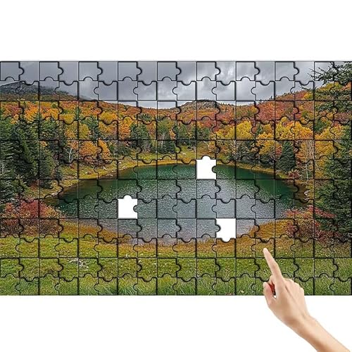 See Puzzle 1500 Teile Erwachsene, Wald Klassische Puzzles Bastelset Erwachsene, Buntes und Lustiges Lernspiele Set, Herausforderung Spielzeug mit Box für Home Wall Decor, Geschenke für Männer I-7 von Feionnug