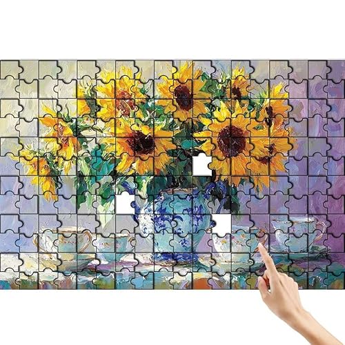 Sonnenblume Puzzle 300 Teile Erwachsene, Tasse Klassische Puzzles Bastelset Erwachsene, Buntes und Lustiges Lernspiele, Herausforderung Spielzeug mit Box für Home Wall Decor Geschenke für Männer M-6 Sonnenblume Puzzle 300 Teile Erwachsene, Tasse Klassische Puzzles Bastelset Erwachsene, Buntes und Lustiges Lernspiele, Herausforderung Spielzeug mit Box für Home Wall Decor Geschenke für Männer M-6 von Feionnug