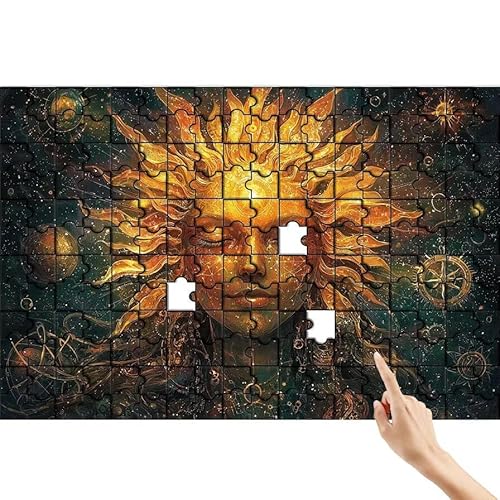 Sonnengöttin Puzzle 36 Teile Erwachsene, Sternenhimmel Klassische Puzzles Bastelset Erwachsene, Lustiges Lernspiele Herausforderung Spielzeug mit Box für Home Wall Decor Geschenke für Männer Z-2 von Feionnug